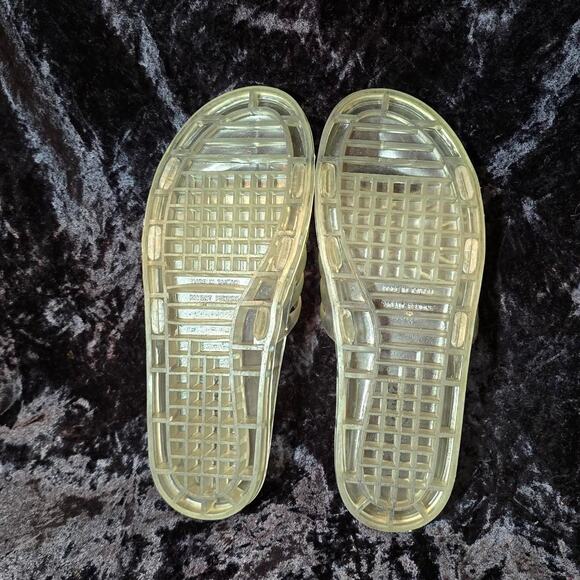 Vintage Y2K New York Lites Clear Jelly Sandals/Slides Size 7 - Picture 5 of 8